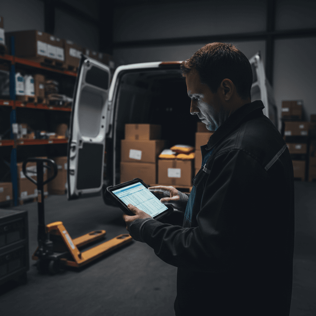 Logistics coordinator processing urgent shipment details